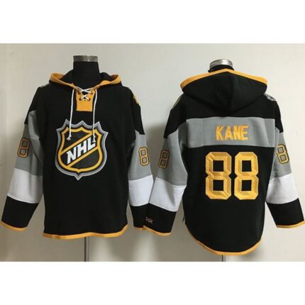 Blackhawks #88 Patrick Kane Black 2016 All Star NHL Hoodie