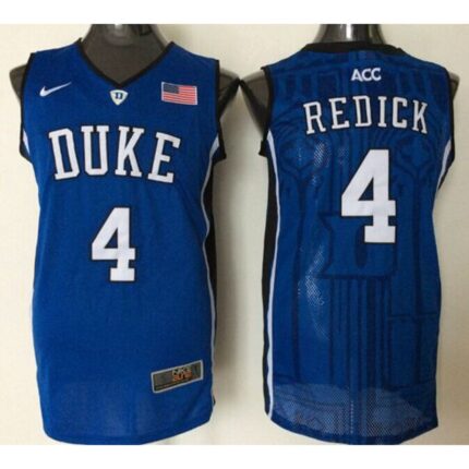 Blue Devils #4 J.J. Redick Blue Basketball Stitched NCAA Jersey