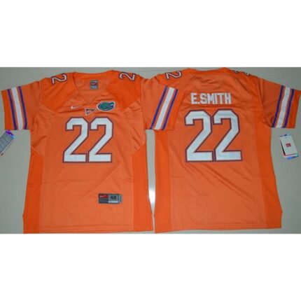 Gators #22 Emmitt Smith Orange Stitched Youth NCAA Jersey