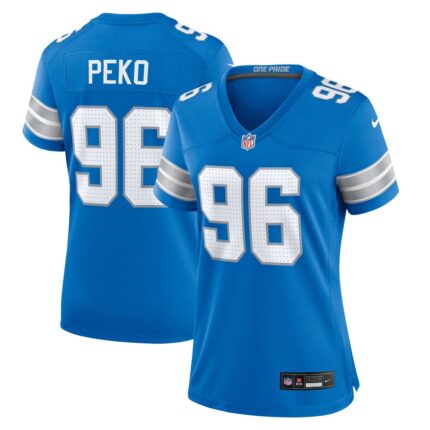 Women's Detroit Lions Kyle Peko Nike  Blue Game Jersey