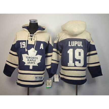 Maple Leafs #19 Joffrey Lupul Blue Sawyer Hooded Sweatshirt Stitched Youth NHL Jersey