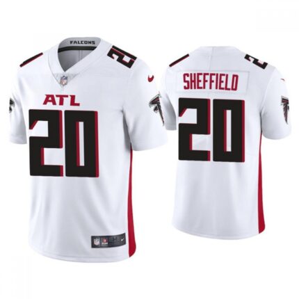 Men's Atlanta Falcons #20 Kendall Sheffield New White Vapor Untouchable Limited Stitched NFL Jersey