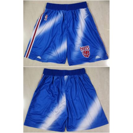 Men's Brooklyn Nets Blue/White Shorts (Run Small)