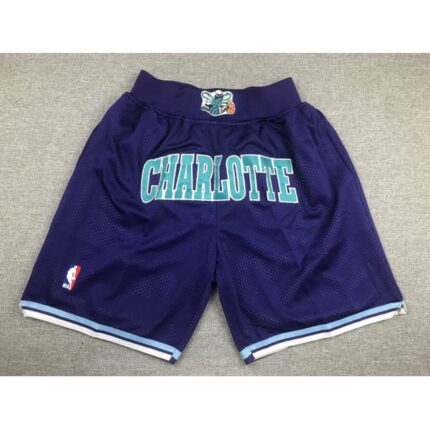 Men's Charlotte Hornets Purple Swingman Basketball Shorts