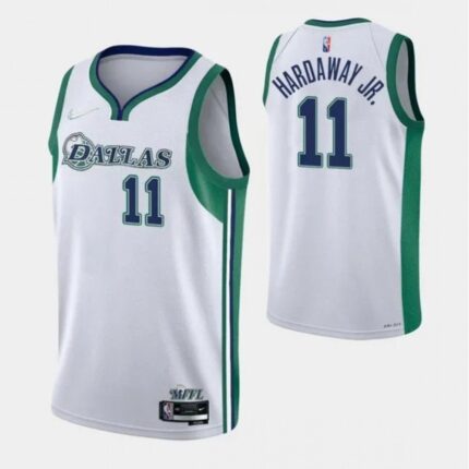 Men's Dallas Mavericks #11 Tim Hardaway Jr. 2021/22 White City Edition Stitched Jersey