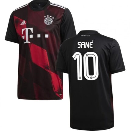 Men's FC Bayern Munchen #10 Leroy Sane Black Football jersey