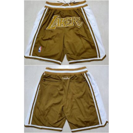 Men's Los Angeles Lakers Tawny Shorts (Run Small)