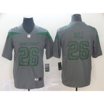 Men's New York Jets #26 Le'Veon Bell Gray Inverted Legend Stitched NFL Jersey