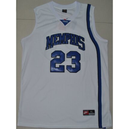 Tigers #23 Derrick Rose White Basketball Stitched NCAA Jersey