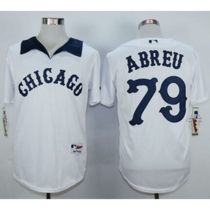 White Sox #79 Jose Abreu White 1976 Turn Back The Clock Stitched MLB Jersey