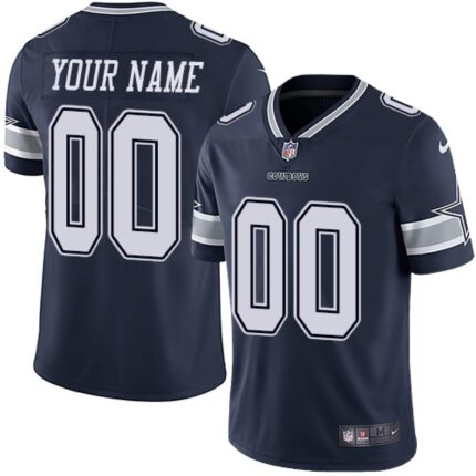 Youth Dallas Cowboys ACTIVE PLAYER Custom Navy Vapor Untouchable Limited Stitched Jersey