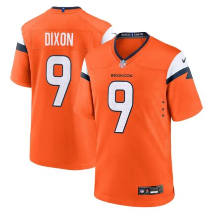 Riley Dixon Denver Broncos Nike Team Game Jersey - Orange