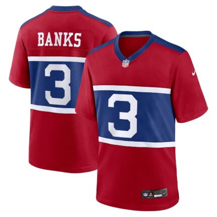 Deonte Banks New York Giants Nike Alternate Game Jersey - Century Red