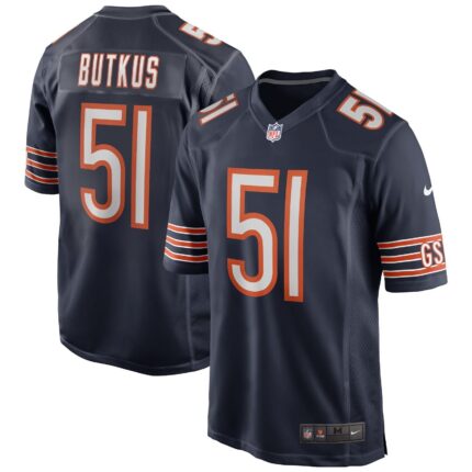 Dick Butkus Chicago Bears Nike Game Retired Jersey - Navy