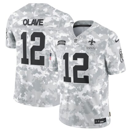 Chris Olave New Orleans Saints Nike 2024 Salute to Service Limited Jersey - Arctic Camo