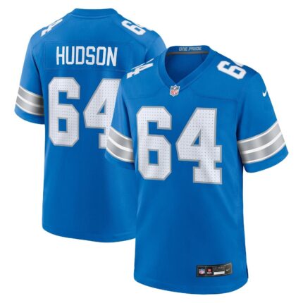Bryan Hudson Detroit Lions Nike Game Jersey - Blue