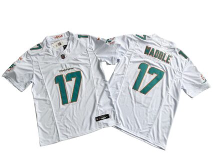 Miami Dolphins 17# Jaylen Waddle Nike Vapor F.U.S.E. Limited Jersey