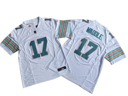 Miami Dolphins 17# Jaylen Waddle Nike Vapor F.U.S.E. Limited Jersey