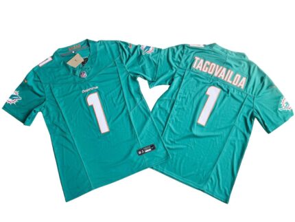 Miami Dolphins 1# Tua Tagovailoa Nike Vapor F.U.S.E. Limited Jersey