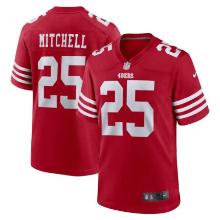 Elijah Mitchell San Francisco 49ers Nike Team Game Jersey - Scarlet