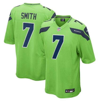 Geno Smith Seattle Seahawks Nike Game Jersey - Neon Green