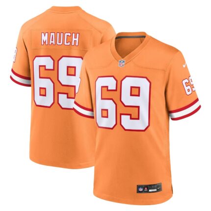 Cody Mauch Tampa Bay Buccaneers Nike Throwback Game Jersey - Orange