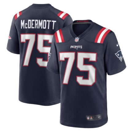 Conor McDermott New England Patriots Nike Home Game Jersey - Navy