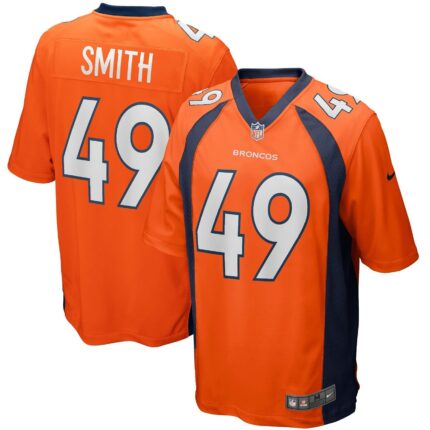 Dennis Smith Denver Broncos Nike Game Retired Jersey - Orange