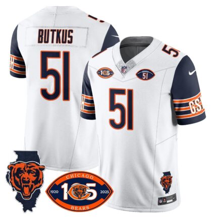 Menu2019s Chicago Bears 1920-2025 The Chicago Bears Vapor Limited Jersey u2013 All Stitched