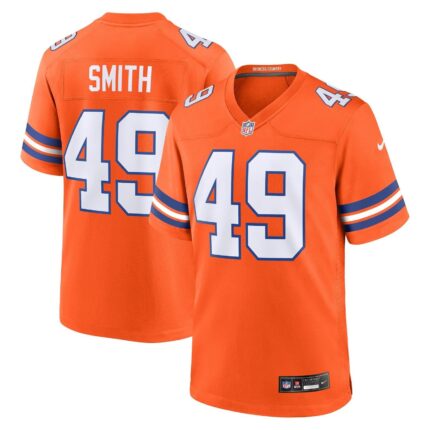 Dennis Smith Denver Broncos Nike Mile High Collection 1977 Throwback Retired Game Jersey - Orange