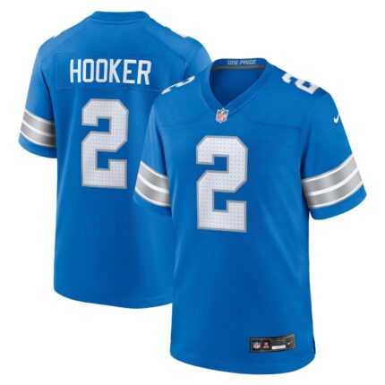 Hendon Hooker Detroit Lions Nike Team Game Jersey - Blue