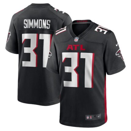 Justin Simmons Atlanta Falcons Nike Team Game Jersey - Black