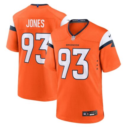D.J. Jones Denver Broncos Nike Team Game Jersey - Orange