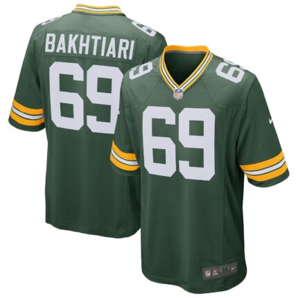 David Bakhtiari Green Bay Packers Nike Game Jersey - Green