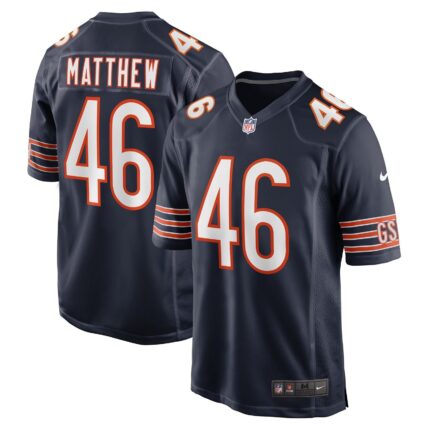 Christian Matthew Chicago Bears Nike Game Jersey - Navy