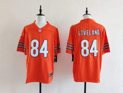 Men's Chicago Bears Colston Loveland Jersey-Orange