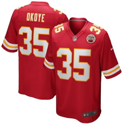 Christian Okoye Kansas City Chiefs Nike Game Retired Jersey - Red