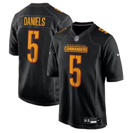 Washington Commanders Jayden Daniels Nike Carbon Black Fashion Jersey