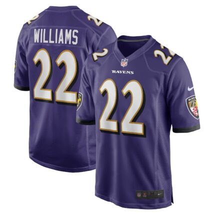 Damarion Williams Baltimore Ravens Nike Game Jersey - Purple
