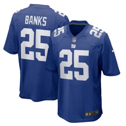 Deonte Banks New York Giants Nike Team Game Jersey - Royal
